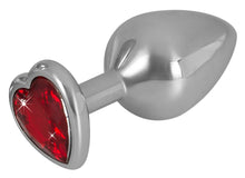 Laden Sie das Bild in den Galerie-Viewer, Aluminium-Analplug mit Schmuckstein