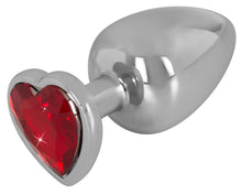 Laden Sie das Bild in den Galerie-Viewer, Aluminium-Analplug mit Schmuckstein