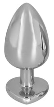 Laden Sie das Bild in den Galerie-Viewer, Aluminium-Analplug mit Schmuckstein