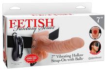 Laden Sie das Bild in den Galerie-Viewer, 9 Zoll Vibrating Hollow Strap-on with Balls
