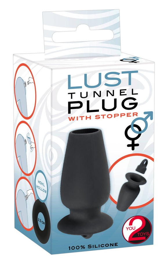 Lust Tunnel Plug mit Stopper