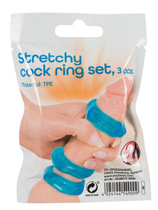 Stretchy cock ring set