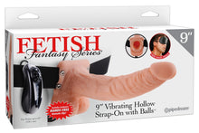 Laden Sie das Bild in den Galerie-Viewer, 9 Zoll Vibrating Hollow Strap-on with Balls

